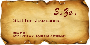 Stiller Zsuzsanna névjegykártya